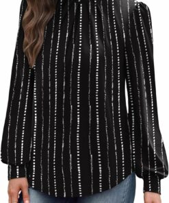 Black Striped Long Sleeve Shirt PL26