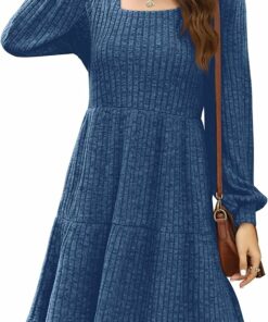 Casual Babydoll Sweater Dress PL33