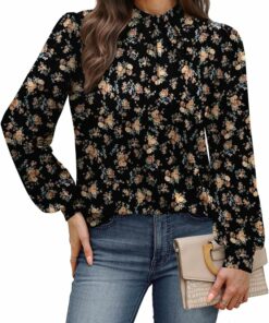 Vintage Floral Long Sleeve Shirt PL27