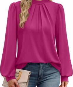 Women's Pink Long Sleeve Shirt PL22